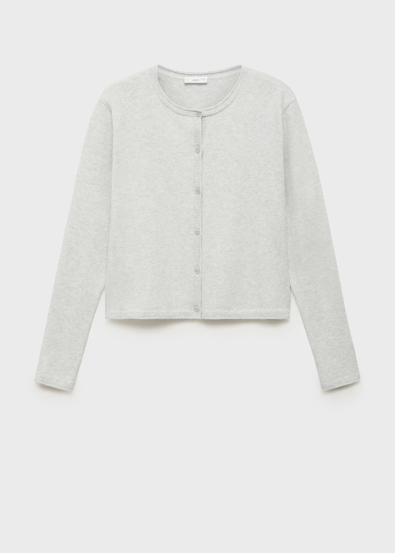 Knitted button cardigan