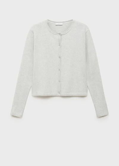 Knitted button cardigan