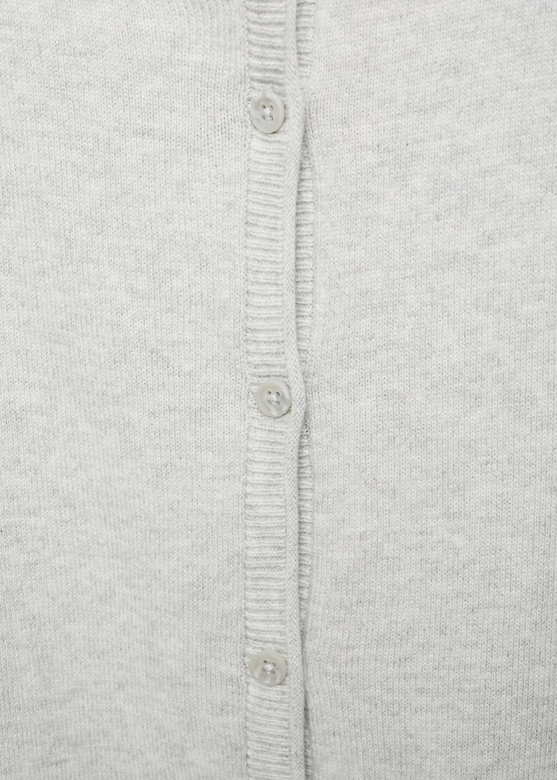 Knitted button cardigan