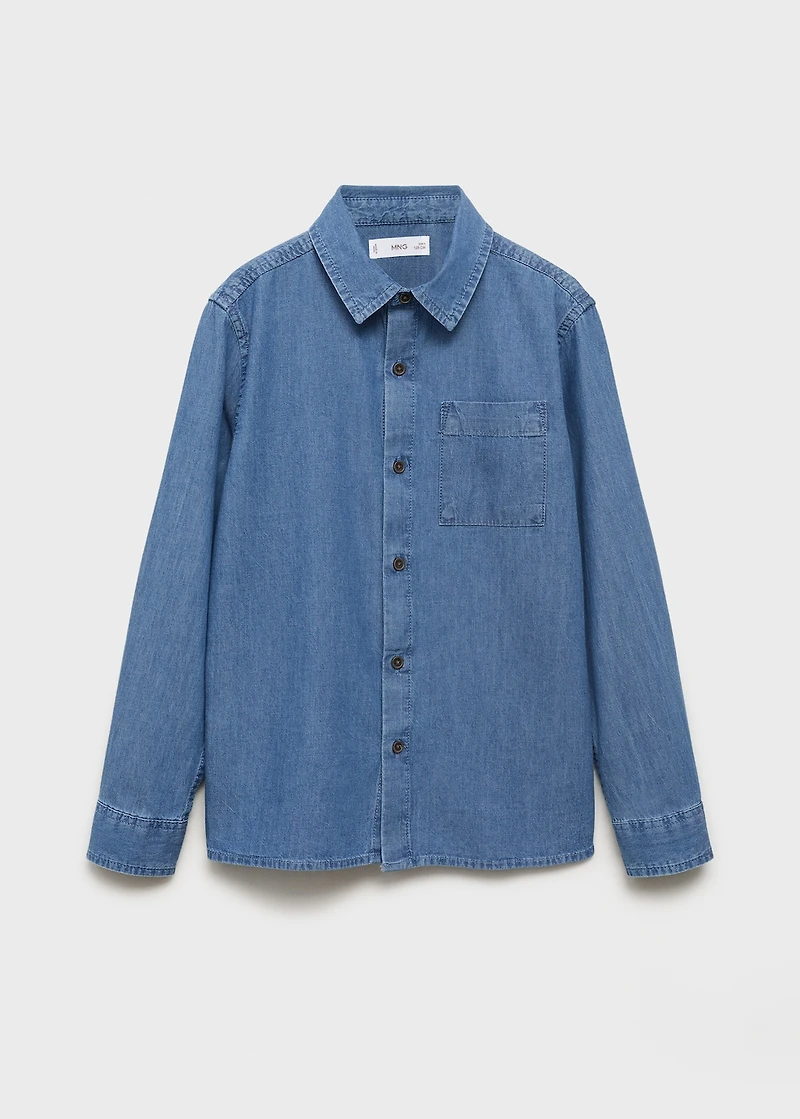 Cotton denim shirt