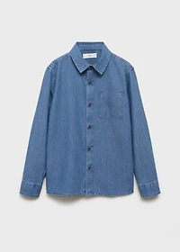 Cotton denim shirt
