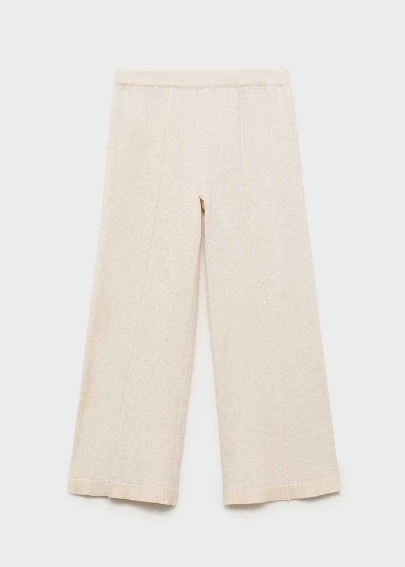 Straight cotton pants