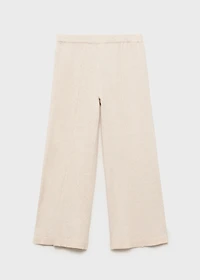 Straight cotton pants