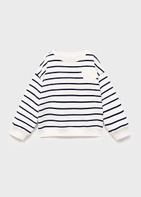 Sweatshirt with embroidered heart