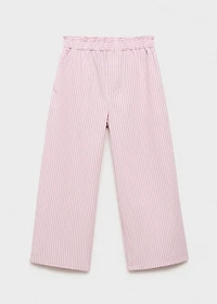 Striped cotton pants