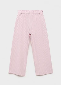 Striped cotton pants