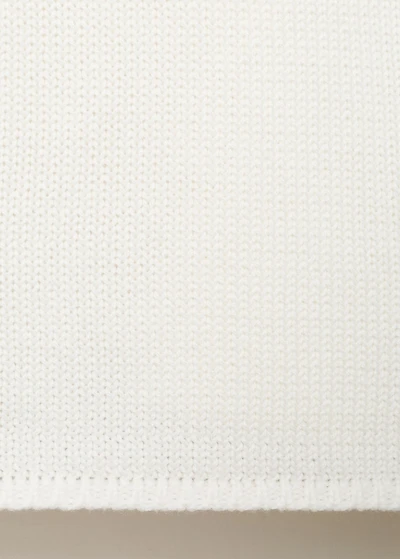 Knitted top with drawstring