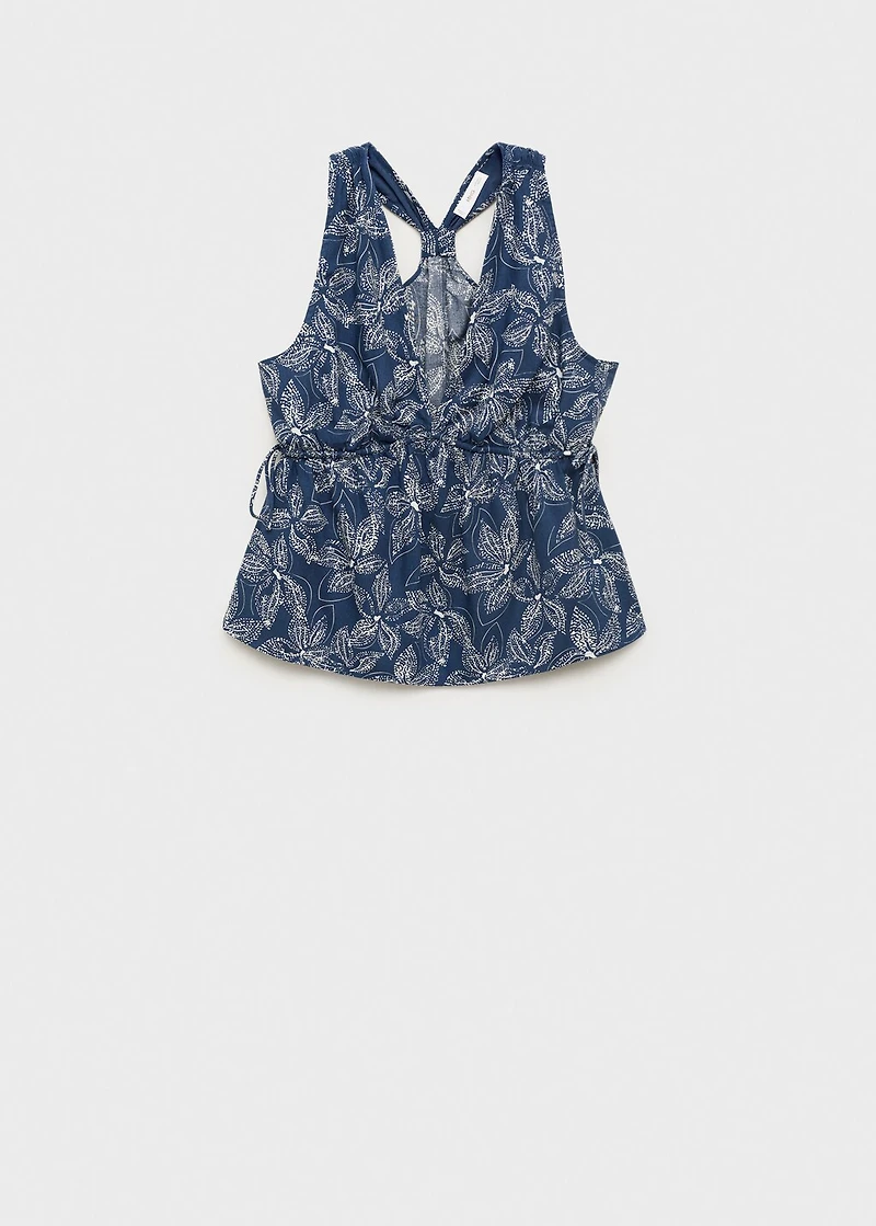 Floral chiffon top