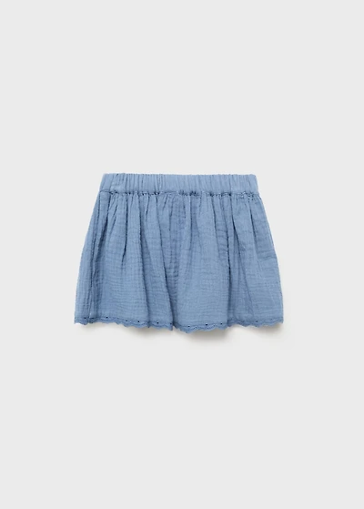Bow cotton skirt