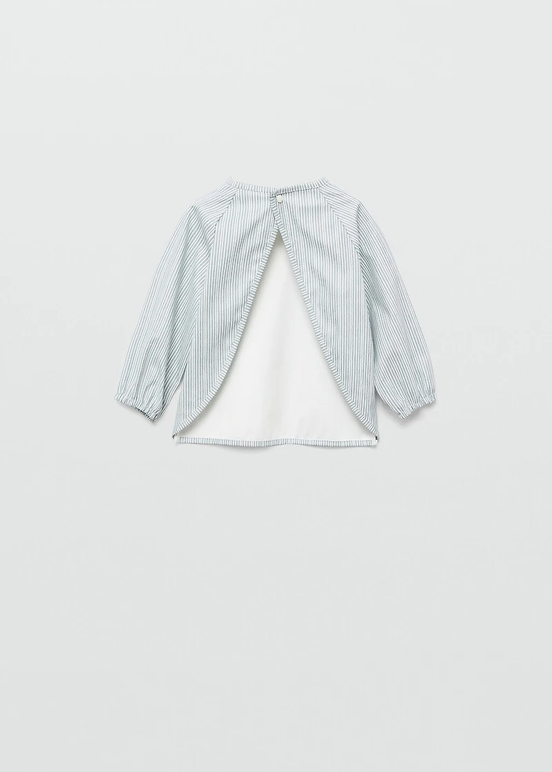 Two-tone striped bib