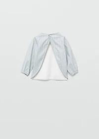 Two-tone striped bib