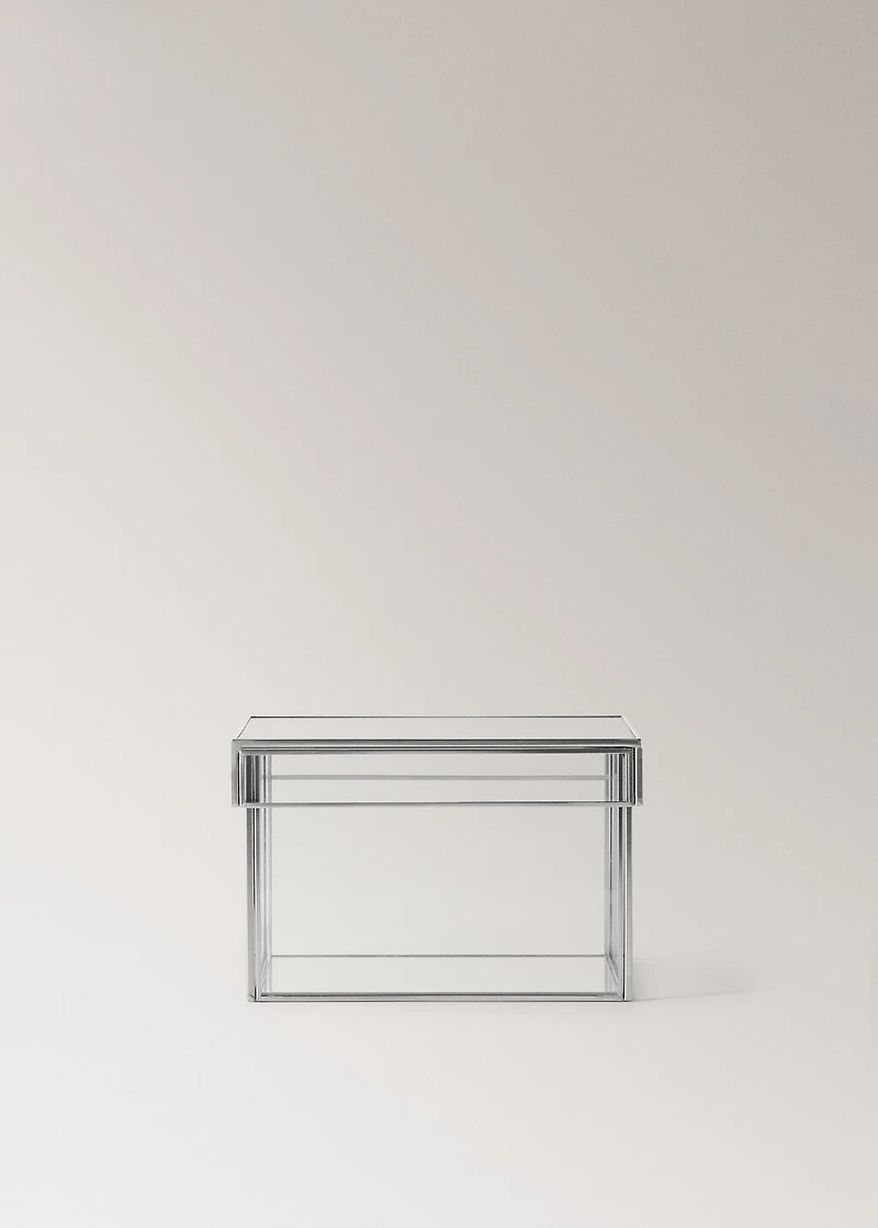 Small square metal box
