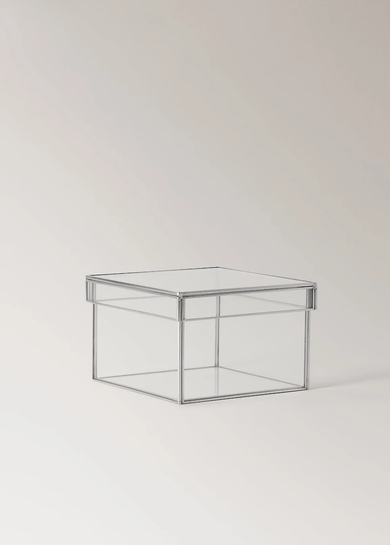 Small square metal box