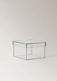 Small square metal box