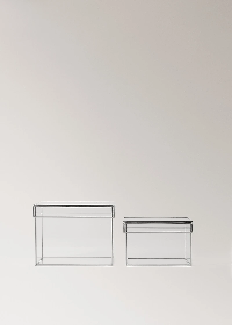 Small square metal box