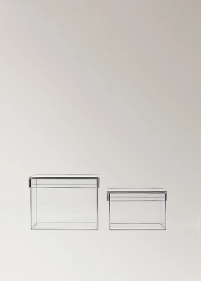 Small square metal box