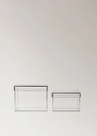 Small square metal box