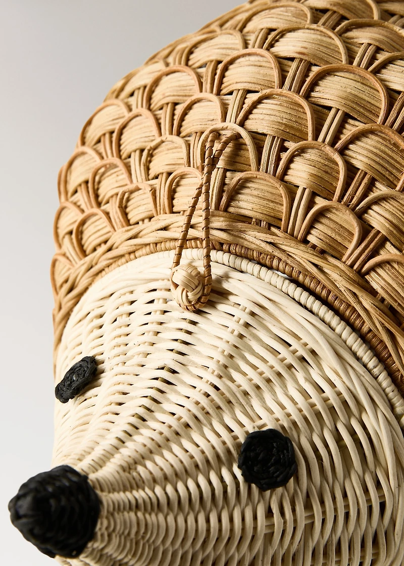 Rattan hedgehog children’s basket