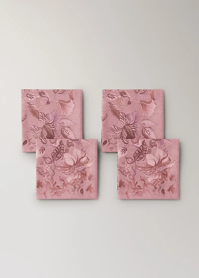 Printed cotton napkins