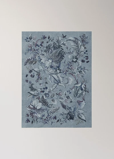 Cotton-linen printed dish cloth