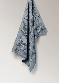 Cotton-linen printed dish cloth