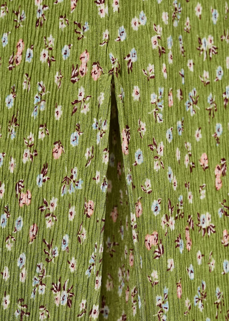 Floral-print maternity dress