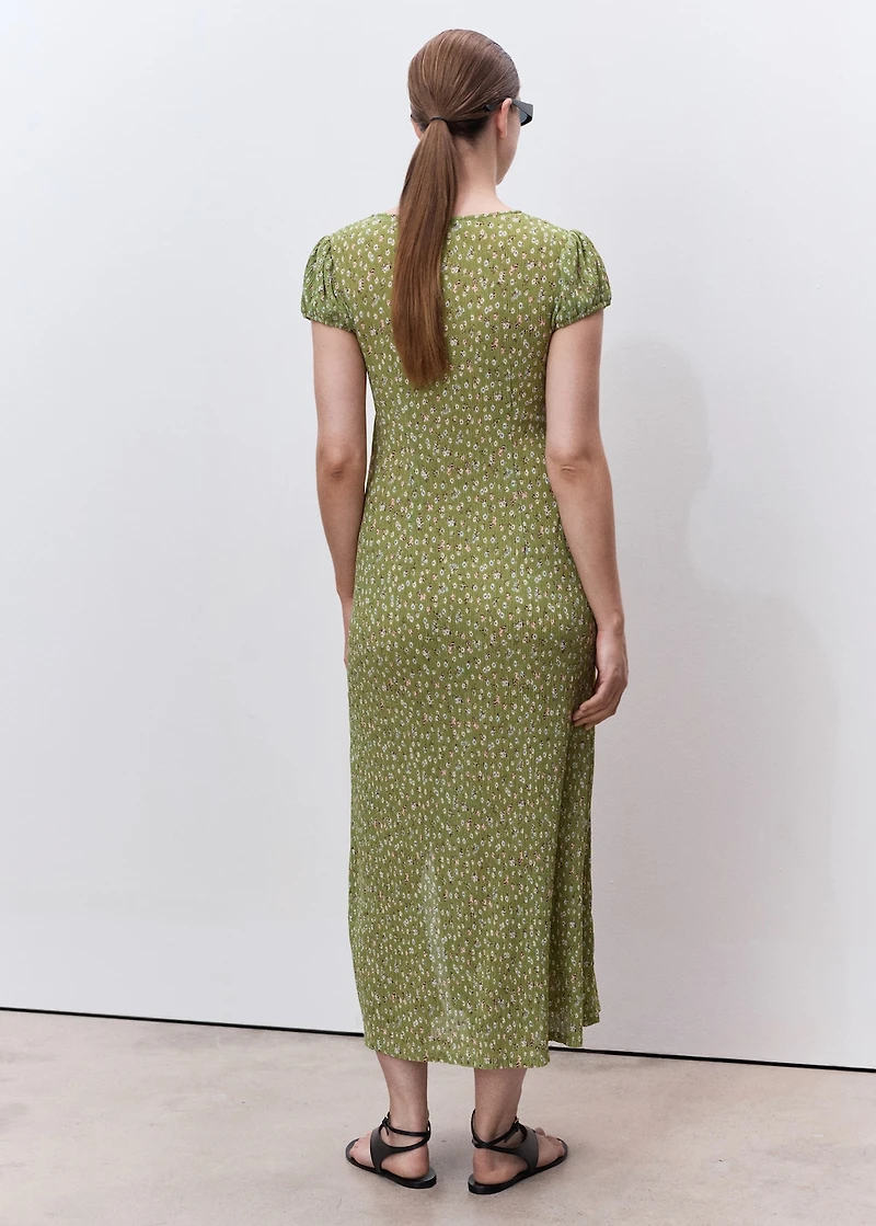 Floral-print maternity dress