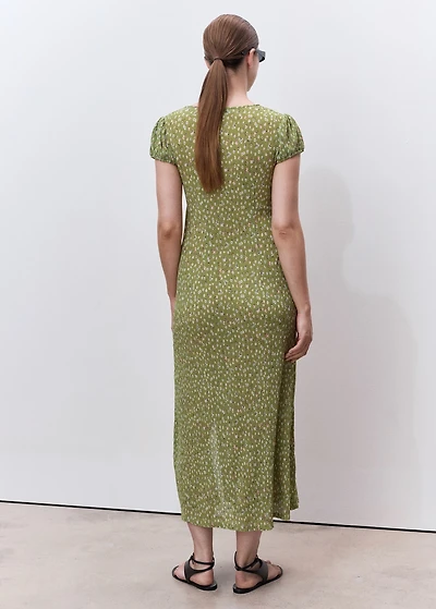 Floral-print maternity dress