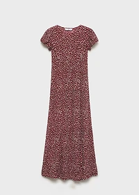 Floral-print maternity dress