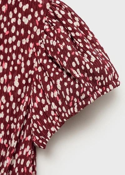 Floral-print maternity dress