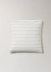 Cotton striped pillowcase 60x60 cm