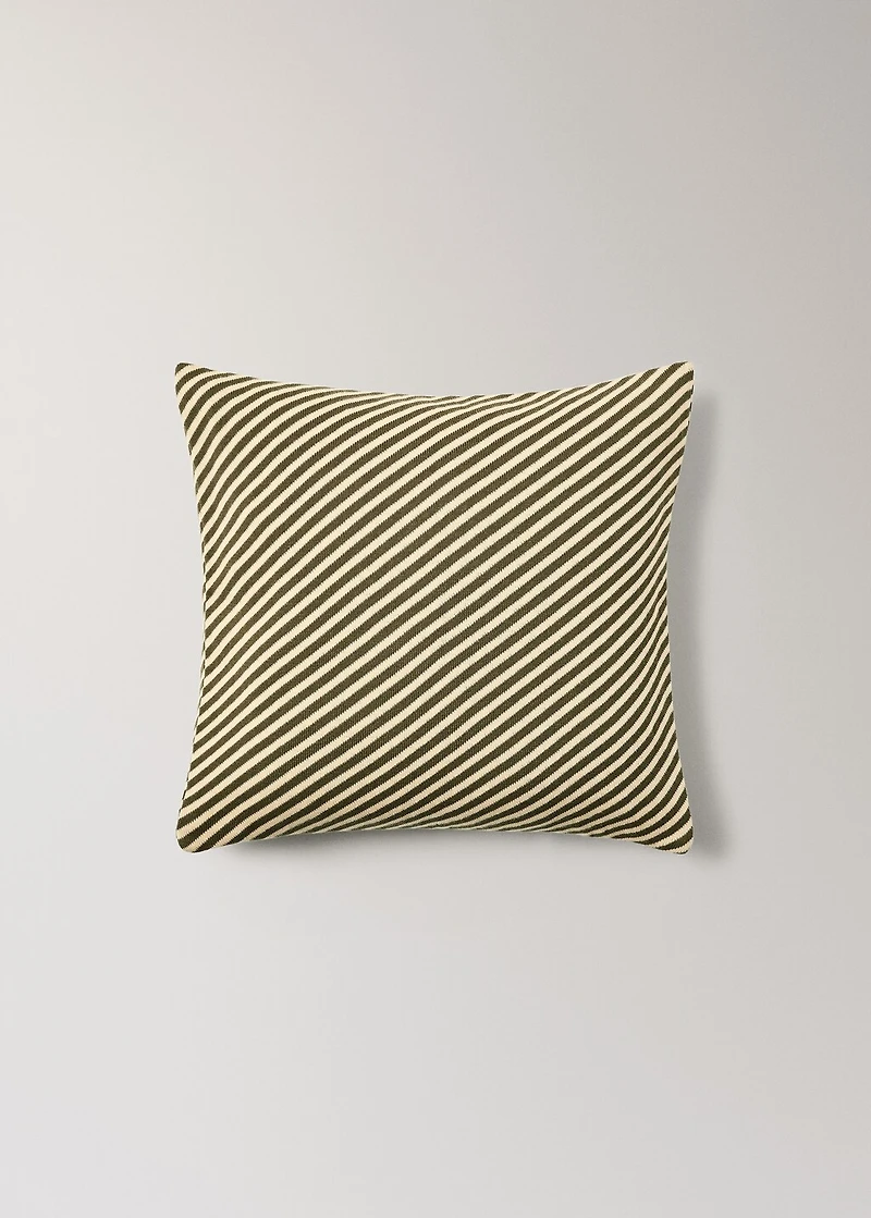 Children’s checked striped cushion cover 40x40 cm