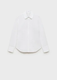 Slim-fit poplin shirt