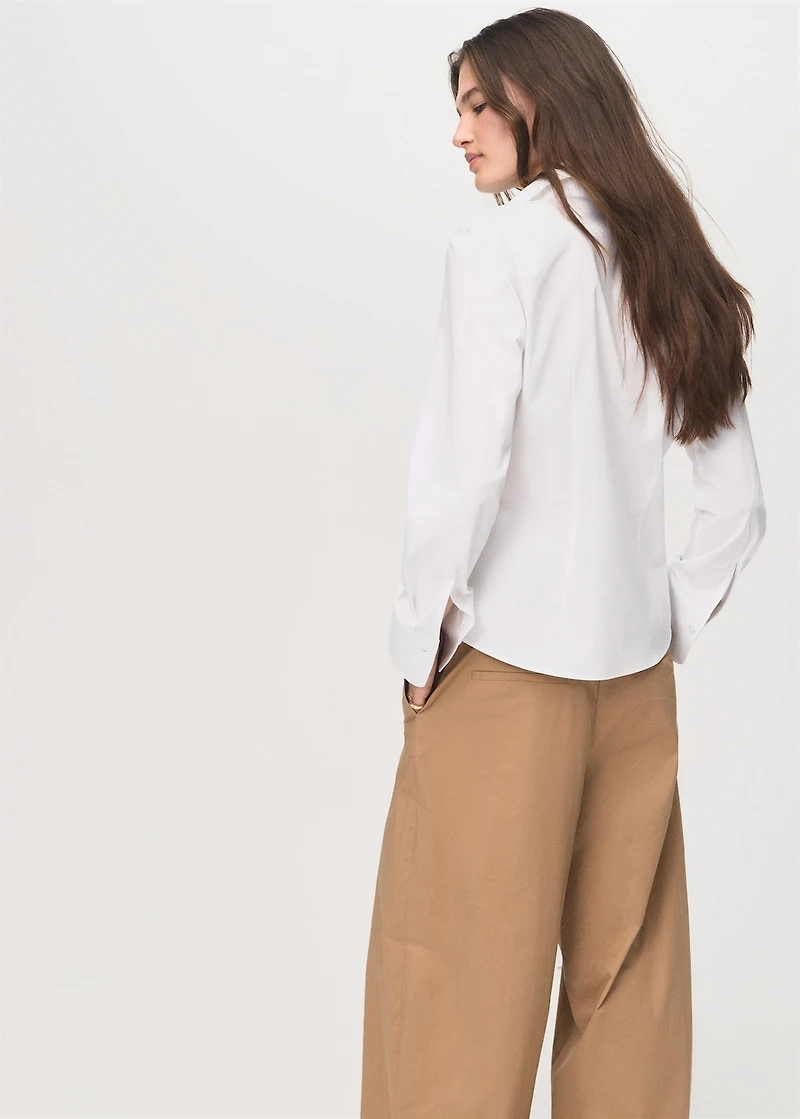 Slim-fit poplin shirt