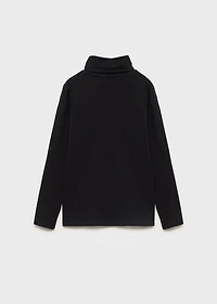 Turtleneck long-sleeved t-shirt