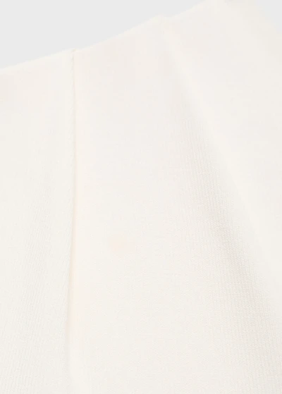 Asymmetrical combined knitted dress