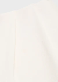 Asymmetrical combined knitted dress