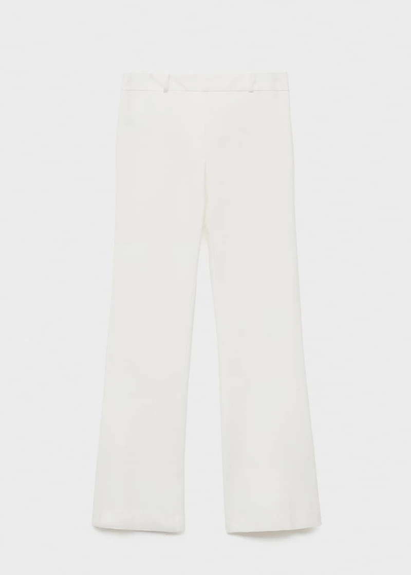 Straight-leg pants with belt loops