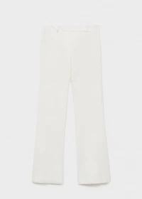 Straight-leg pants with belt loops