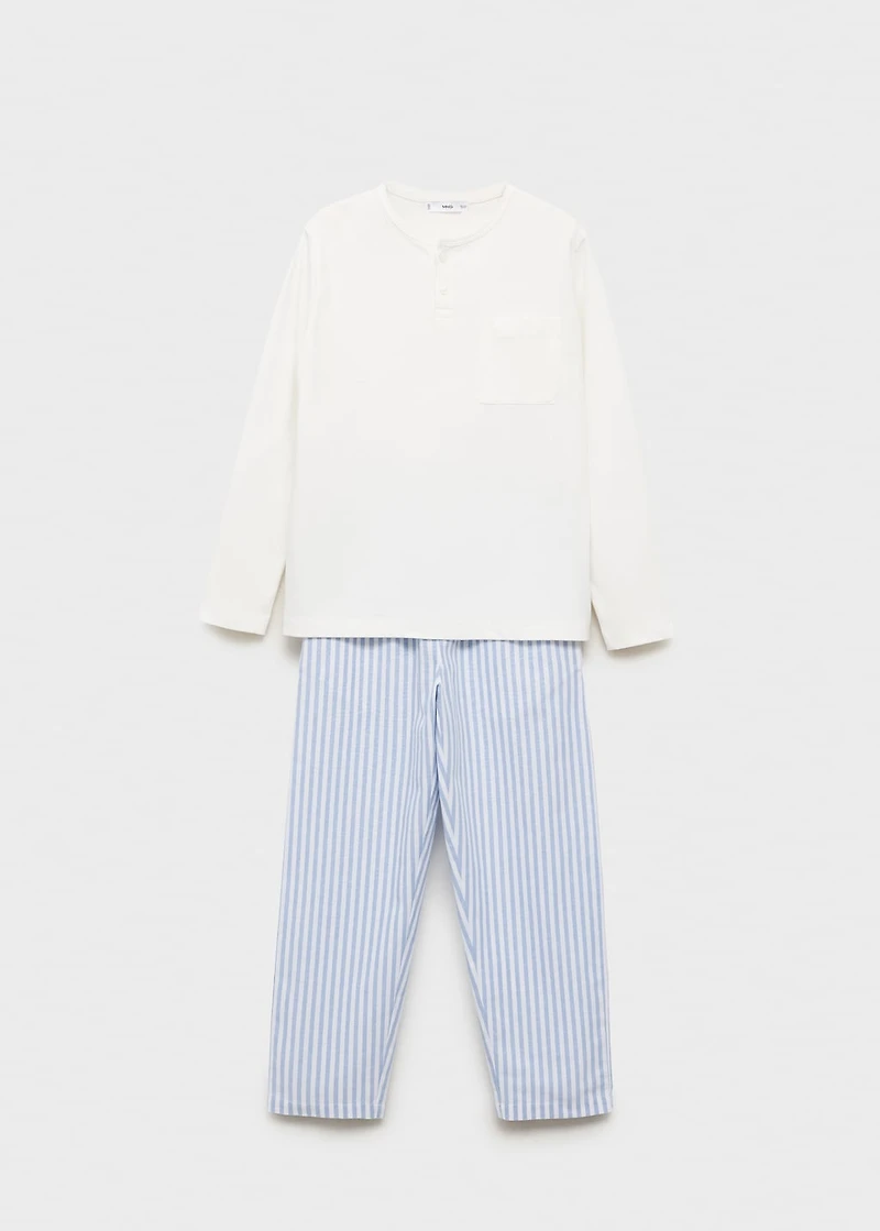 Striped long pyjamas