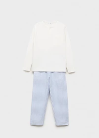 Striped long pyjamas