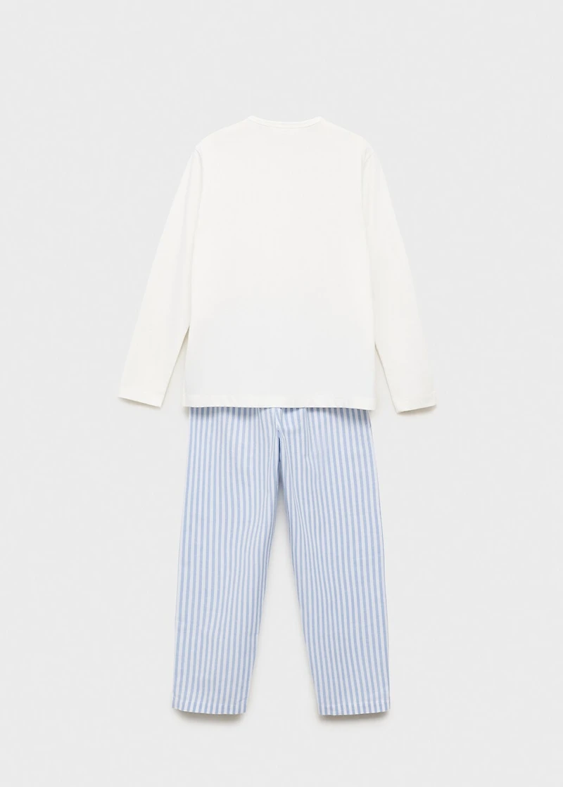 Striped long pyjamas