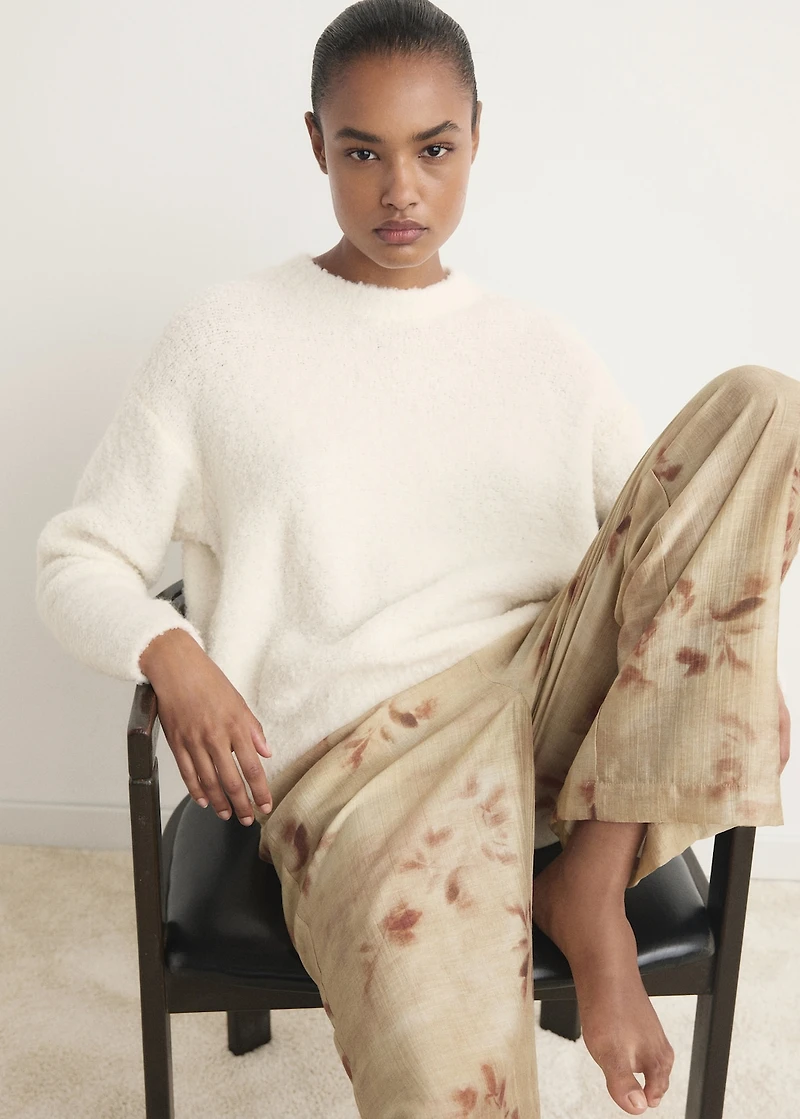 Bouclé-effect sweater