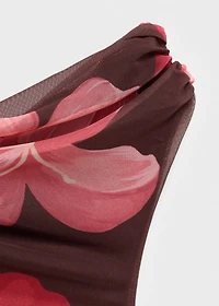 Asymmetrical floral dress