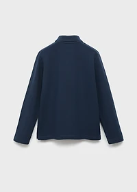 Buttoned knitted polo shirt