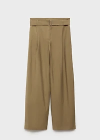Paperbag pants with belt