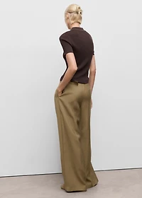 Paperbag pants with belt