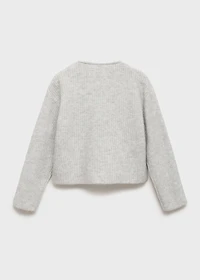 Knitted ribbed sweater