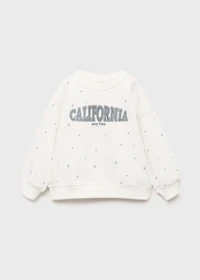 Hearts printed sweatshirt