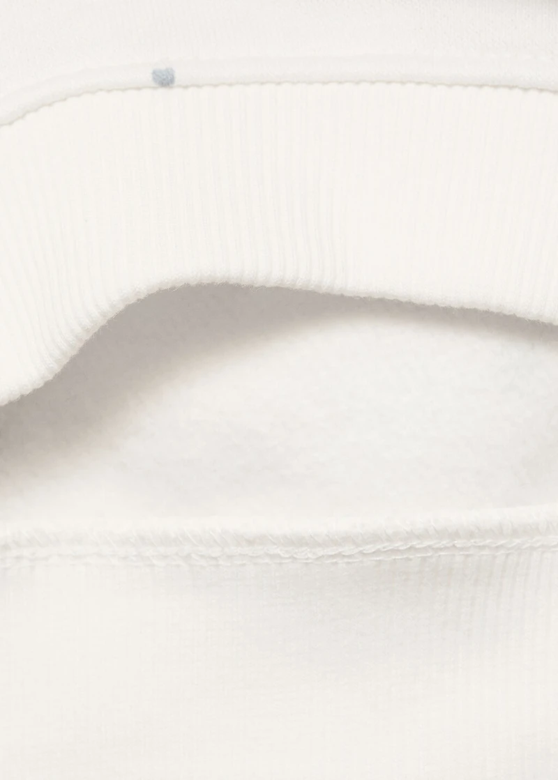 Hearts printed sweatshirt